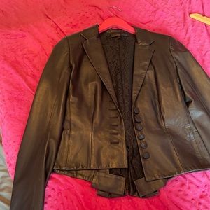 Serengeti Sunset black leather jacket never worn